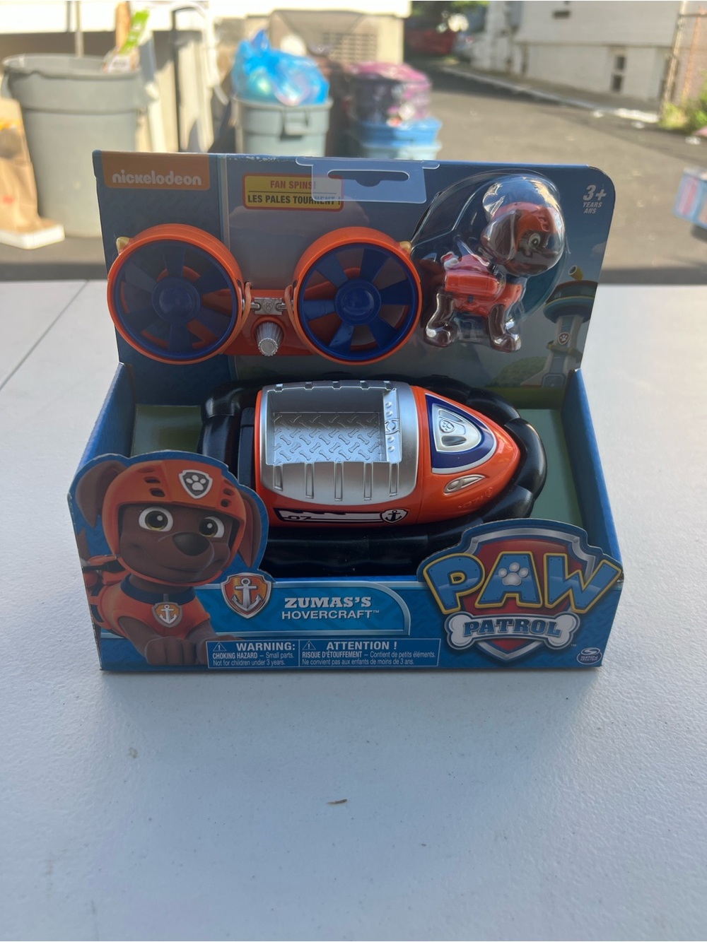 Nickelodeon PAW Patrol Zuma Orange Hovercraft Toy with Figure